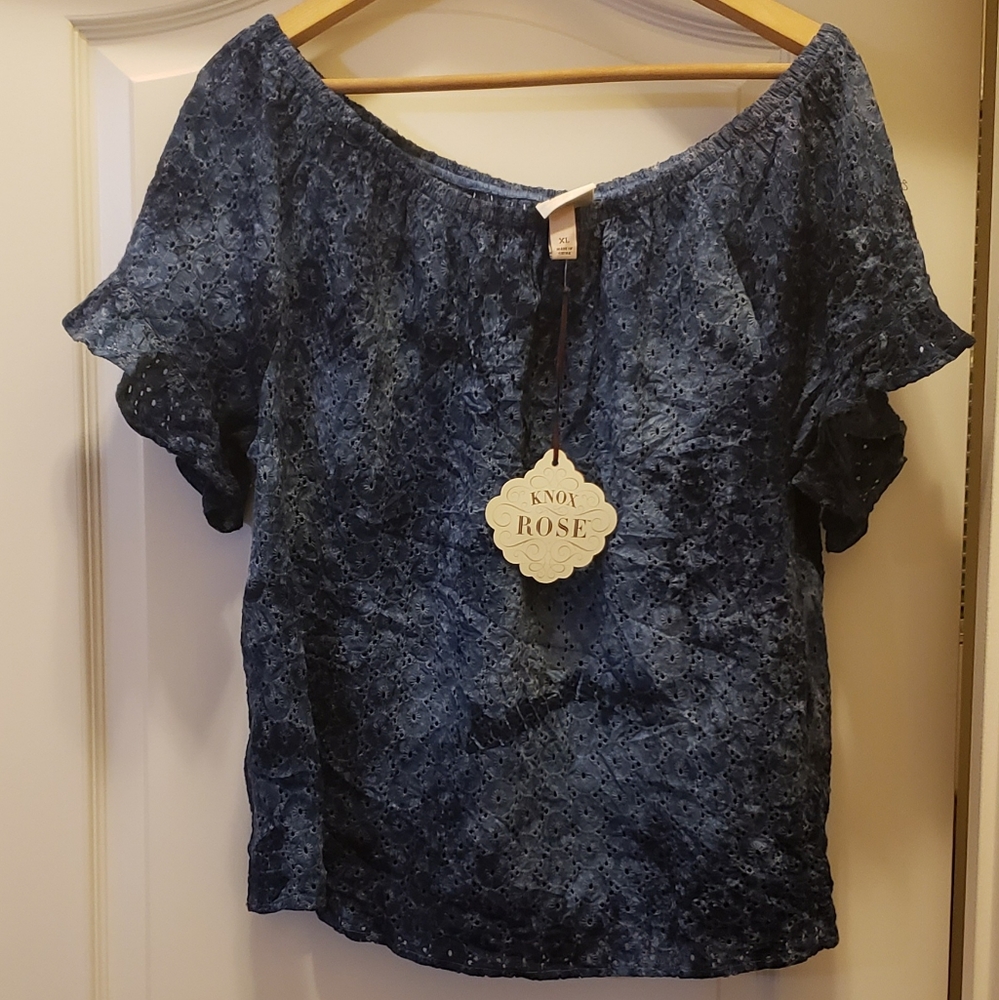 Eyelet blouse